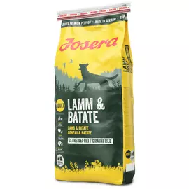 Сухий беззерновий корм Josera Lamm&Batate 15 кг з ягням для активних собак, Вага: 15 кг