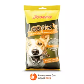 Смаколики для собак Josera Loopies mit Geflügel 150 г з домашньою птицею, зображення 2