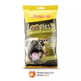 Смаколики для собак Josera Loopies mit Lamm 150 г з ягнятиною, зображення 2