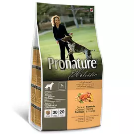 Сухий беззерновий холістик корм Pronature Holistic Adult Duck&Orange 13.6 кг з качкою та апельсинами для собак, Вага: 13.6 кг