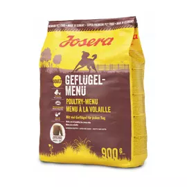 Сухий корм Josera Geflügel-Menü 900 г для собак з великою кількістю м'яса, Вага: 900 г