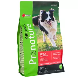 Сухий корм Pronature Original Adult Lamb 2.27 кг з ягнятком для собак, Вага: 2.27 кг