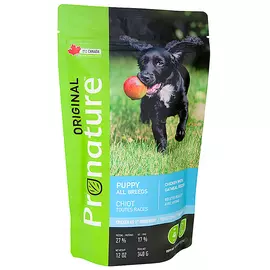 Pronature Original Puppy Chicken With Oatmeal ПРОНАТЮР ОРІДЖИНАЛ ЦУЦЕНЯ КУРКА сухий корм для цуценят , 0.34 кг.,  см.