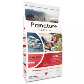 Сухий беззерновий холістик корм Pronature Holistic Asiato 2 кг риба сиг з папаєю для котів, Вага: 2 кг