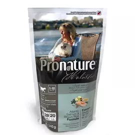 Сухий холістик корм Pronature Holistic Adult Atlantic Salmon&Brown Rice 0.34 кг з атлантичним лососем та коричневим рисом для котів, Вага: 340 г