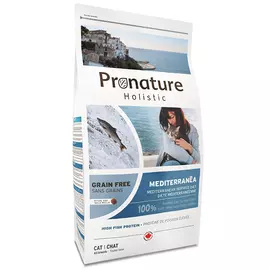Сухий беззерновий холістик Pronature Holistic Mediterranea 0.34 кг лосось з в'яленими томатами для котів, Вага: 340 г