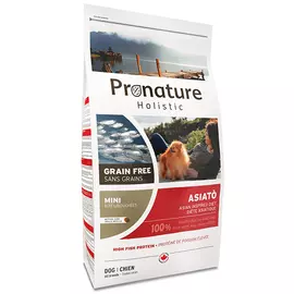 Сухий беззерновий холістик корм Pronature Holistic Asiato Small Bites 0.34 кг риба сиг з папаєю для собак міні та малих порід, Вага: 340 г