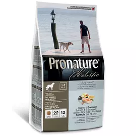 Сухий холістик Pronature Holistic Adult Atlantic Salmon&Brown Rice 2.72 кг з атлантичним лососем і коричневим рисом для собак, Вага: 2.72 кг