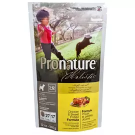 Сухий холістик корм Pronature Holistic Puppy Chicken&Sweet Potato 0.34 кг з куркою і бататом для цуценят, Вага: 340 г
