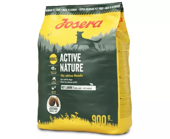 Сухой корм Josera Active Nature 900 г для активных взрослых собак, Вес: 900 г