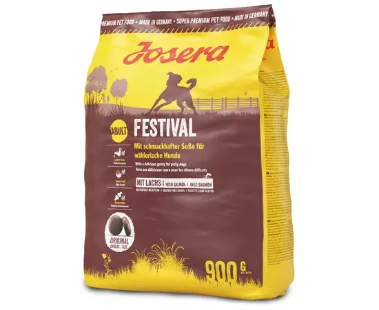 Сухой корм Josera Festival 900 г для взрослых собак с соусом, Вес: 900 г