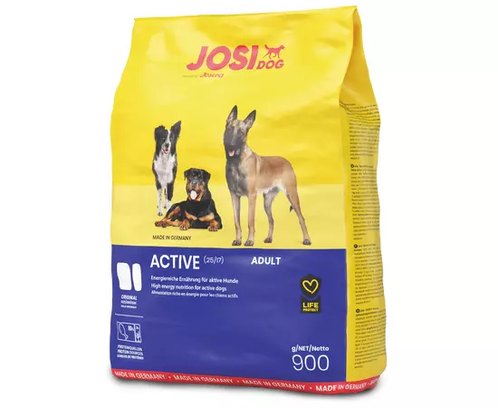 Сухой корм Josera JosiDog Active 900 г для активных взрослых собак, Вес: 900 г