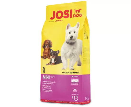 Сухий корм Josera JosiDog Mini 18 кг для дорослих собак малих порід, Вага: 18 кг