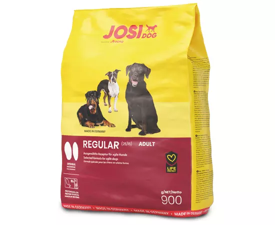 Сухой корм Josera JosiDog Regular 900 г для взрослых собак, Вес: 900 г