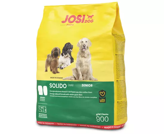 Сухой корм Josera JosiDog Solido 900 г для старых собак, Вес: 900 г