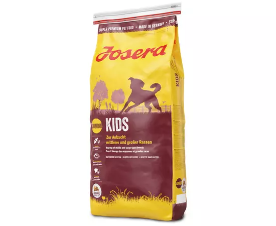 Сухой корм Josera Kids 15 кг для щенков и юниоров, Вес: 15 кг