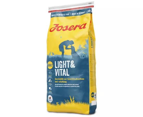 Сухий дієтичний корм Josera Light&Vital 15 кг для дорослих собак, Вага: 15 кг