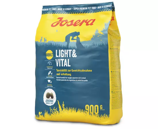 Сухий дієтичний корм Josera Light&Vital 900 г для дорослих собак, Вага: 900 г