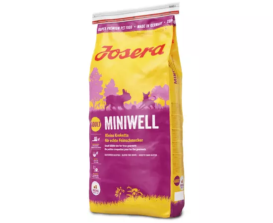 Сухой корм Josera Miniwell 15 кг для взрослых собак мелких пород, Вес: 15 кг