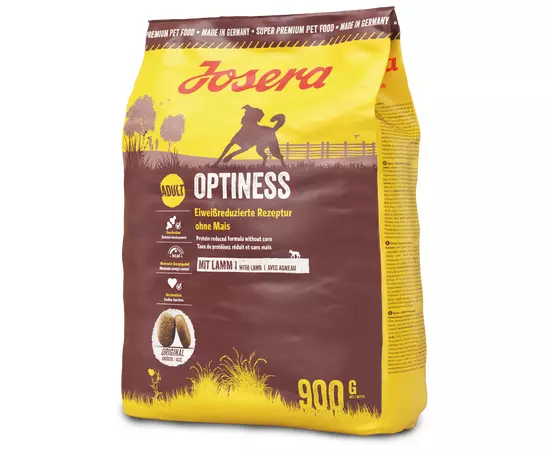 Сухий корм Josera Optiness 900 г для дорослих собак, Вага: 900 г