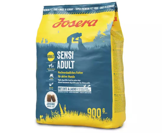 Сухой корм Josera SensiAdult 900 г для взрослых собак з чувствительным желудком, Вес: 900 г