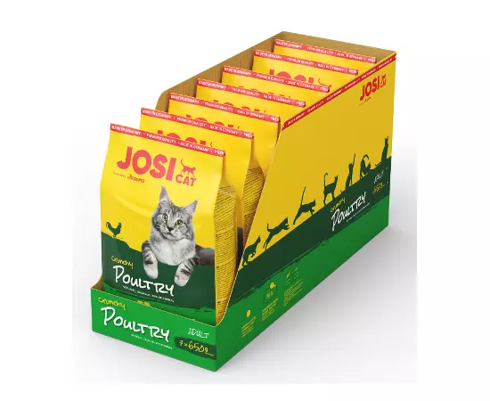 Сухий корм Josera JosiCat Crunchy Poultry 650 г для котів та кішок, Вага: 650 г, зображення 2