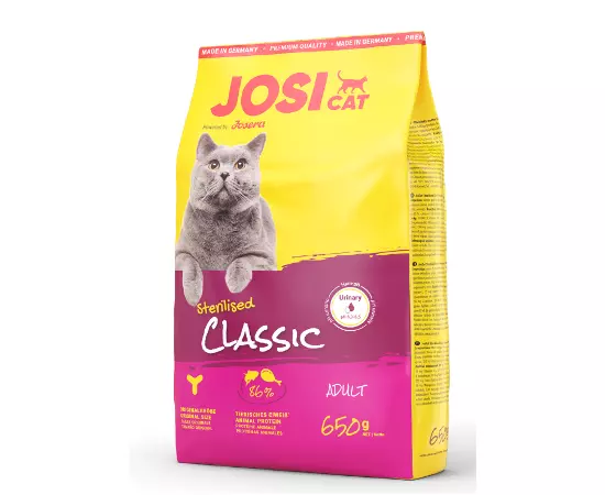 Сухой корм Josera JosiCat Sterilised Classic 650 г для кошек и котов, Вес: 650 г