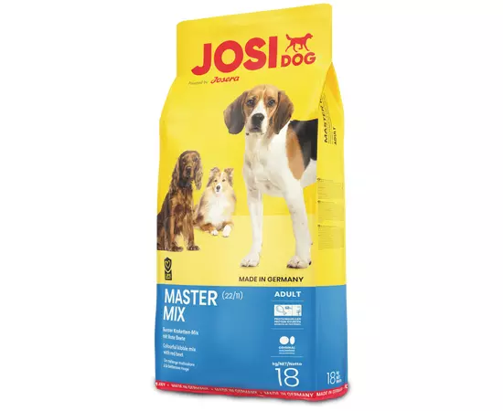 Сухой разноцветный корм Josera JosiDog Master Mix 18 кг для взрослых собак, Вес: 18 кг