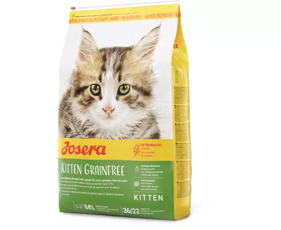 Сухой беззерновой корм Josera Kitten grainfree 10 кг для котят, Вес: 10 кг