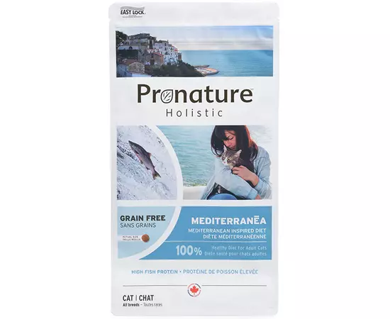 Сухий беззерновий холістик Pronature Holistic Mediterranea 6 кг лосось з в'яленими томатами для котів, Вага: 6 кг